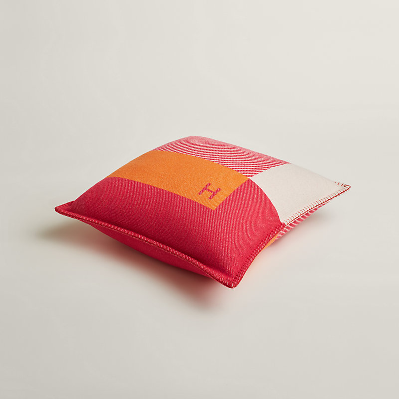 【極美品】 HERMES クッション H Casaque pillow ② casaque-rayee-horizontale-